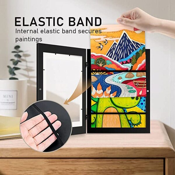 A4 Art Display Frame Kids Frames Photo Picture Crafts Drawing Storage Xmas Gifts - Image 4
