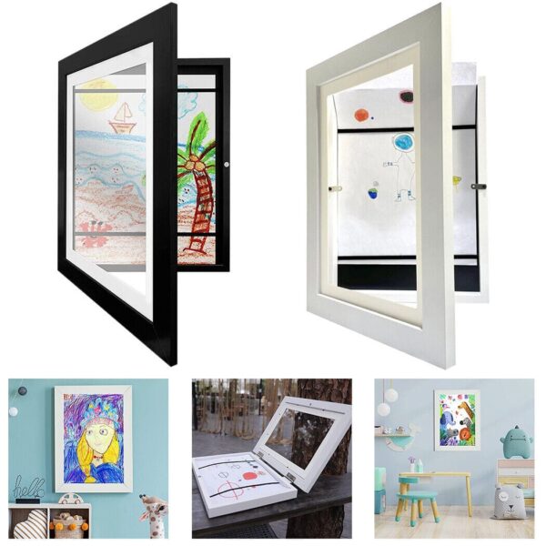 A4 Art Display Frame Kids Frames Photo Picture Crafts Drawing Storage Xmas Gifts - Image 7