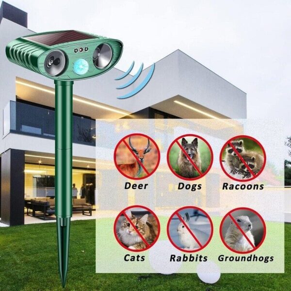 Ultrasonic Cat Dog Fox Pest Motion Sensor Repeller Scarer Deterrent Repellent UK  The UK Does Not Include VAT, Which Needs To Be Borne By Oneself. Please Consider Carefully Before Placing An Order - Image 9