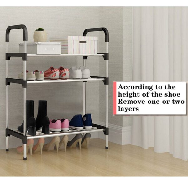 4TIER Shoe Rack Stand Heavy Duty Sturdy Storage Lightweight Compact Space Saving - Image 4