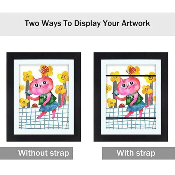 A4 Art Display Frame Kids Frames Photo Picture Crafts Drawing Storage Xmas Gifts - Image 2