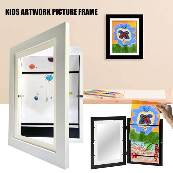 A4 Art Display Frame Kids Frames Photo Picture Crafts Drawing Storage Xmas Gifts - Image 8