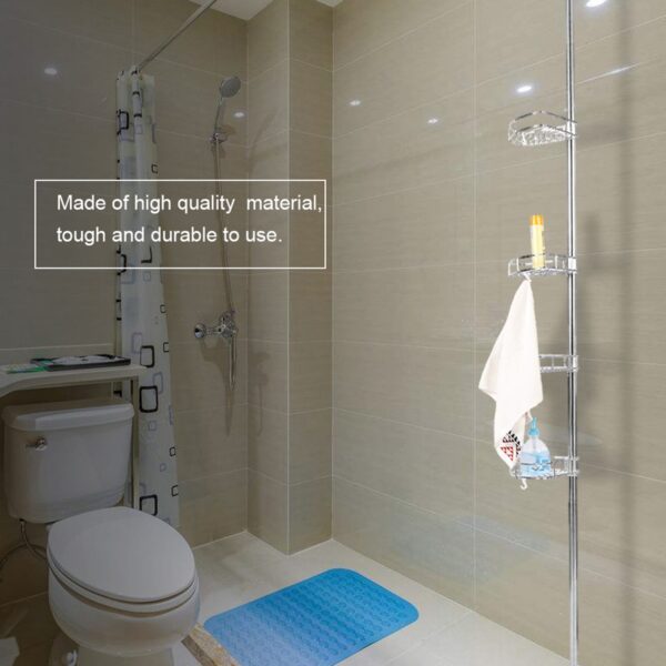4 Layers Bathroom Storage Rack Stainless Steel Toilet Shelf Holder Organizer - Image 3
