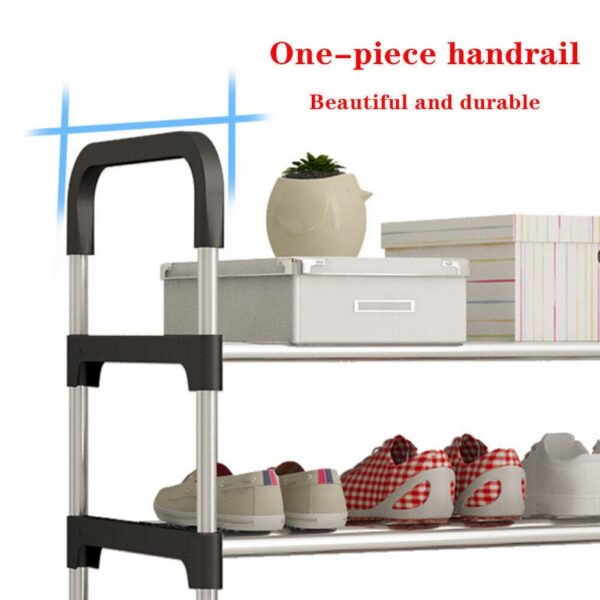 4TIER Shoe Rack Stand Heavy Duty Sturdy Storage Lightweight Compact Space Saving - Image 8