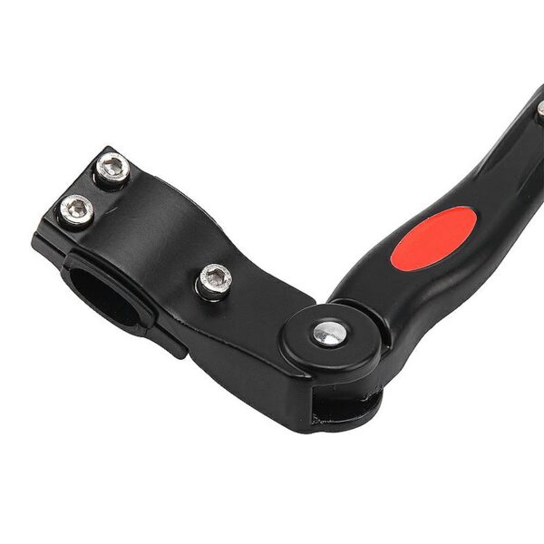 Adjustable Bike Bicycle Cycle Heavy Duty Prop Side Rear Kick Stand - Black - Image 3