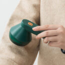 Electric Lint Fuzz Ball Remover USB Rechargeable 15.5 cm Fabric Shaver - Green