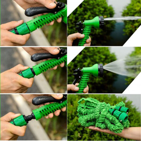 Expandable Magic Hose Pipe Flexible Garden Car Spray Gun for Garden Home Outdoor - 100ft 30m - Image 2