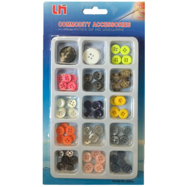 Clothes Sewing Plastic Buttons Assorted Sizes and Colours - Image 2