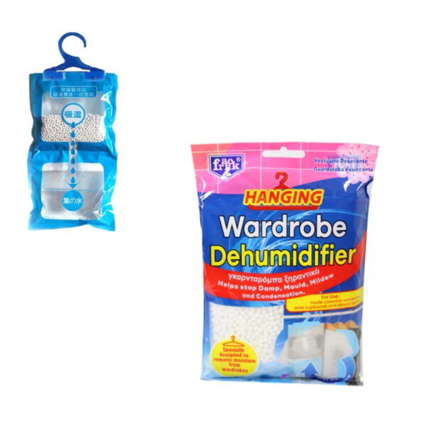 Moisture Absorber Hanging Dehumidifier Bags Wardrobe Dehumidifiers for Cupboards, Bedrooms, Washrooms - Image 2