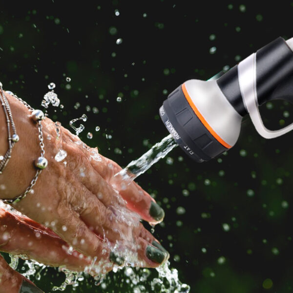 8 Patterns High Pressure Water Spray Gun Garden Hose Nozzle for Lawn Watering and Car Wash - Image 3