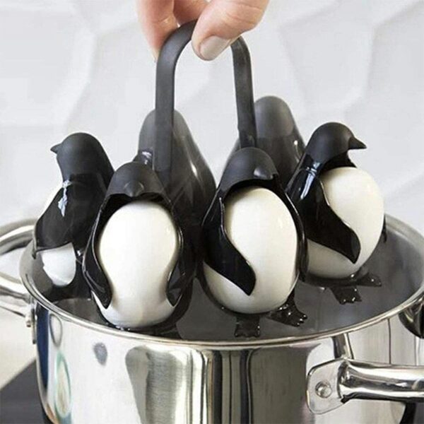 Cook Store and Serve Egg Holder Penguin-Shaped Boiled Egg Cooker - Image 2