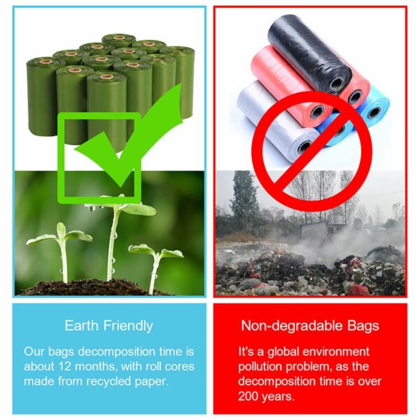 1 Dog Poop Bag Dispenser + 2 Roll Lavender Scented Poop Bags - Image 3