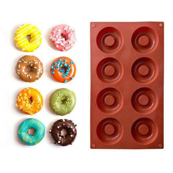 Silicone Doughnut Ice Mould Mold Chocolate Donut Cake Muffin Baking Pan Tray