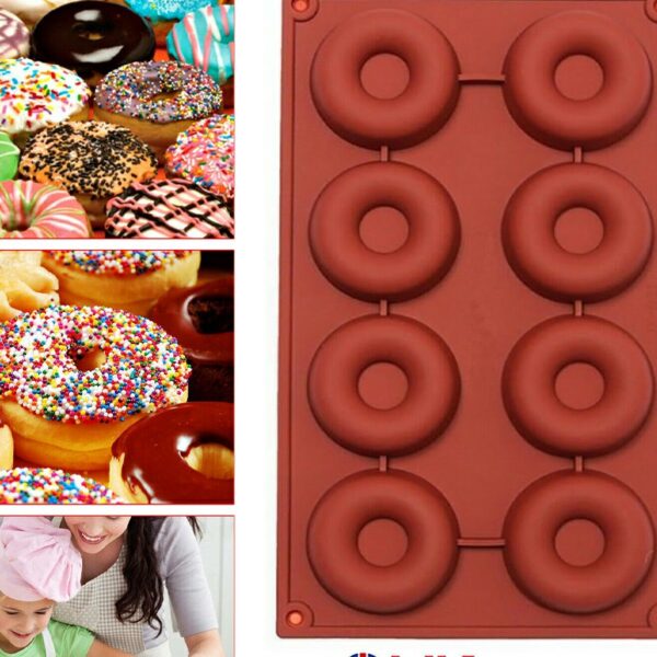 Silicone Doughnut Ice Mould Mold Chocolate Donut Cake Muffin Baking Pan Tray - Image 2