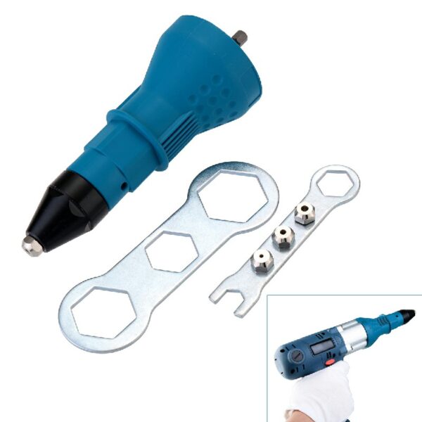 Electric Rivet Nut Gun Riveting Cordless Riveting Drill Adaptor Insert Nut Power Tool
