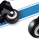 Heavy Duty Swivel Castor Wheels Trolley 50mm Furniture Casters 2 inch - 2pcs Moving Wheels + 2pcs Wheels with Brakes