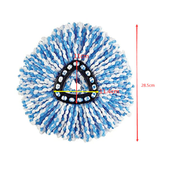 New 6pcs Mini Cleaning Microfibre Mop Refill Head for O-Cedar RinseClean 2 Tank System Mopping Replacement - Blue - Image 2