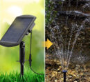 Outdoor Solar Powered Submersible Water Fountain Pump Garden Pond Pool Bird Bath