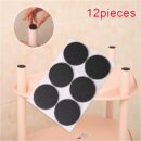 Non Slip Self Adhesive Floor Protectors Chair Leg Pads Table Rubber Feet Pads - Round 12 pcs