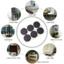 Non Slip Self Adhesive Floor Protectors Chair Leg Pads Table Rubber Feet Pads - Round 12 pcs