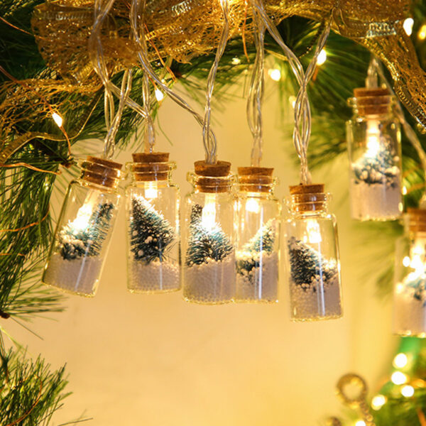 Decorative Lights LED String Lights for Halloween - 2m/10 LED Lights, Wishing Bottle Christmas Tree - Image 2