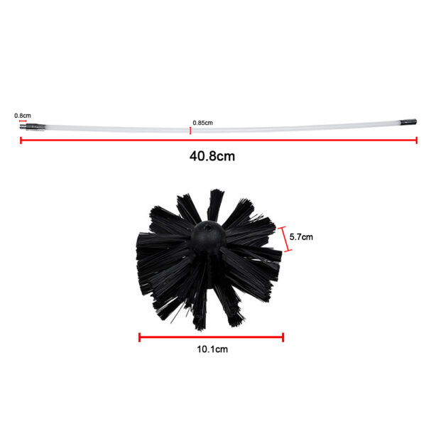 Flexible Chimney Sweep Set Flue Sweeping Brush and Rod Kit Soot Cleaning Rods - Image 4