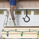Pack of 20 Q-Hanger Metal Screw Hook Buckle for Christmas Lights Hanger Hooks Easy Release