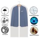 9pcs/Set Hanging Garment Bag Moth-Proof with Study Full Zipper for Closet Storage and Travel