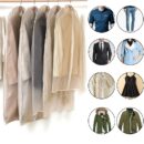 9pcs/Set Hanging Garment Bag Moth-Proof with Study Full Zipper for Closet Storage and Travel