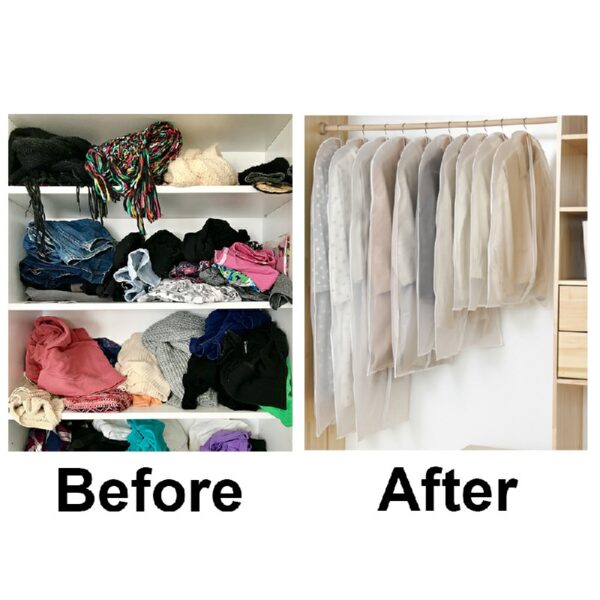 9pcs/Set Hanging Garment Bag Moth-Proof with Study Full Zipper for Closet Storage and Travel - Image 4