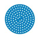 8 inch Reusable Air Fryer Liners Non-Stick Silicone Pad Mat Basket Round - Blue