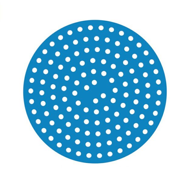 8 inch Reusable Air Fryer Liners Non-Stick Silicone Pad Mat Basket Round - Blue