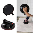 8 inch Glass Vacuum Suction Cup Pads Tile Stone Lifter Suckers with Pressure Gauge - Black