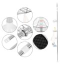 4 Layers Bathroom Storage Rack Stainless Steel Toilet Shelf Holder Organizer