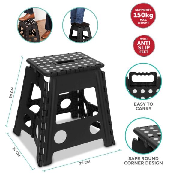 Large 150KG Folding Step Stool Multi Purpose Heavy Duty Home Kitchen Foldable