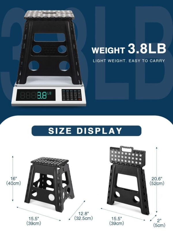 Large 150KG Folding Step Stool Multi Purpose Heavy Duty Home Kitchen Foldable - Image 6