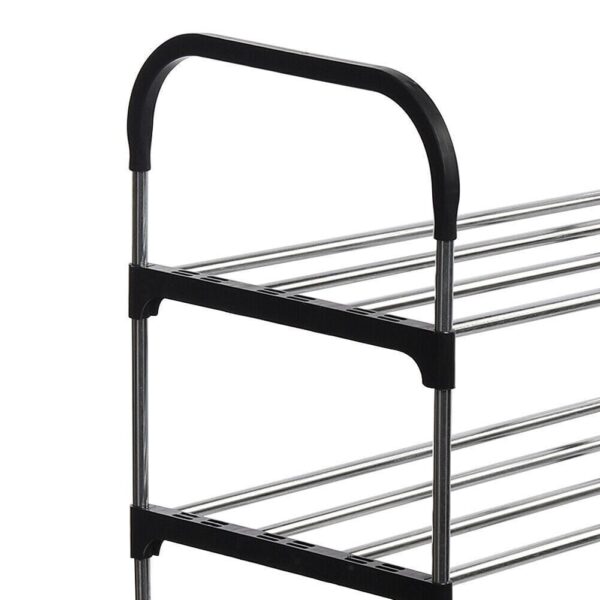 4TIER Shoe Rack Stand Heavy Duty Sturdy Storage Lightweight Compact Space Saving - Image 6