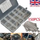 UK 150Pcs Split-Pins   Split Cotter Pins Stainless Steel A2 Marine Grade   304