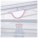 6 Pack Transparent Shoe Storage Boxes Hard Plastic Stackable Shoe Box Organiser