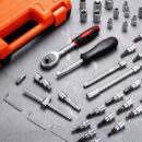 46PCS 1/4&quote; Socket Wrench Screwdriver Bits Ratchet Driver Kit Repairing Tool Set