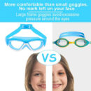 Children&apos;s anti-fog swimming goggles pink swimming pool goggles suitable for teenagers and children swimmers hot sale