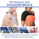Left/Right Shoulder Brace Rotator Cuff Support Injury Dislocate Compression Stra